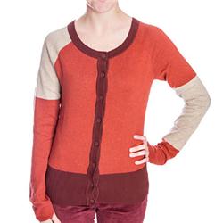 Womens Blocko Knit Cardigan - Barley Marl