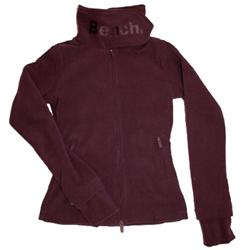 Womens Funnel Neck Fleece - Potent Purple