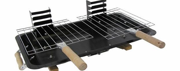 Benross Marketing Ltd Benross GardenKraft 19710 Double Hibachi BBQ Grill with Ash Pan