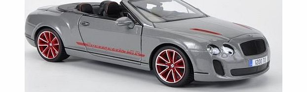 Bentley Continental Supersports Convertible ISR, met.- grey , Model Car, Ready-made, Bburago 1:18