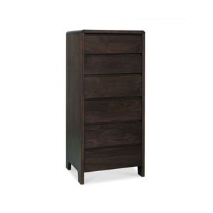 , Domino 6 Drawer Chest - Walnut