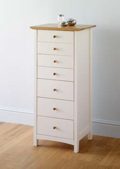 Alaska Narrow 7 Drawer Chest