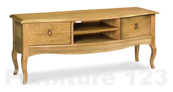 Amore Solid Oak Storage TV Unit