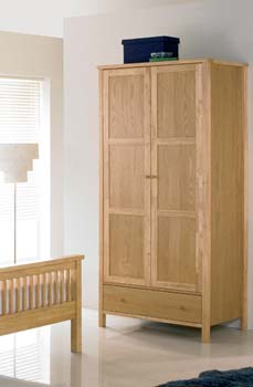 Atlantis Pale Oak Two Door Wardrobe