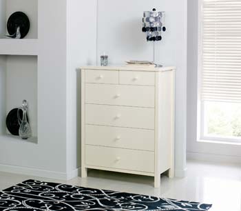 Atlantis Pearl Oak 4 + 2 Chest of Drawers