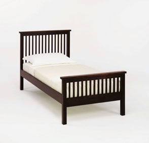 Atlantis 3ft Single Dark Wooden Bedstead