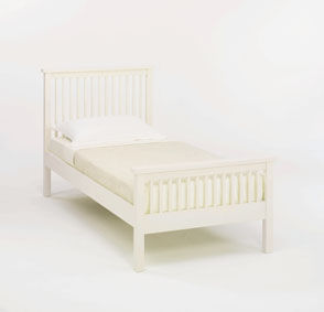 Atlantis 3ft Single Ivory Wooden Bedstead