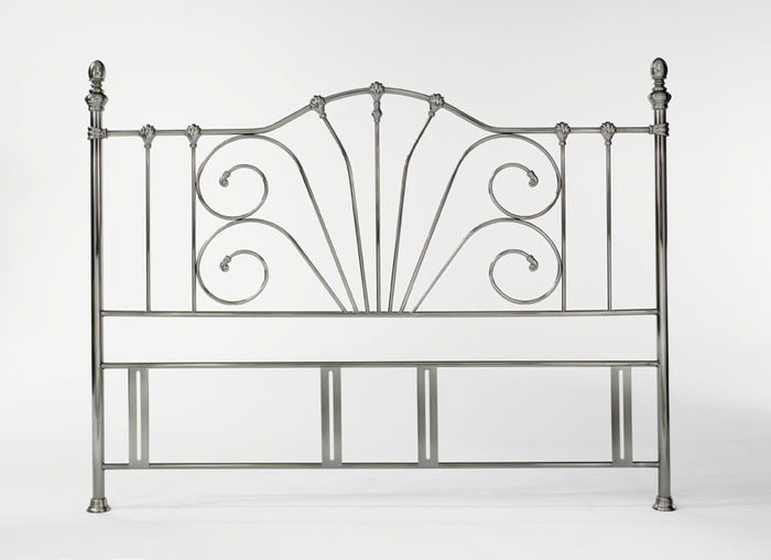 Rebecca 4ft 6 Double Nickel Headboard