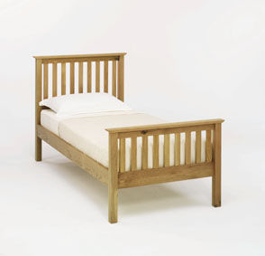 Tuscany 3ft Single Oiled Oak Bedstead