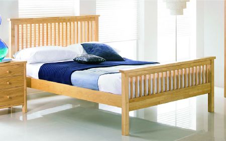 Bentley Atlanta Natural Wooden Bedstead, King