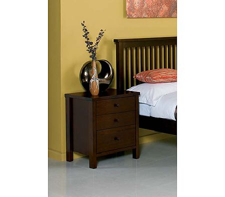 Clearance - Atlantis Deep Oak Bedside Table (PAIR)