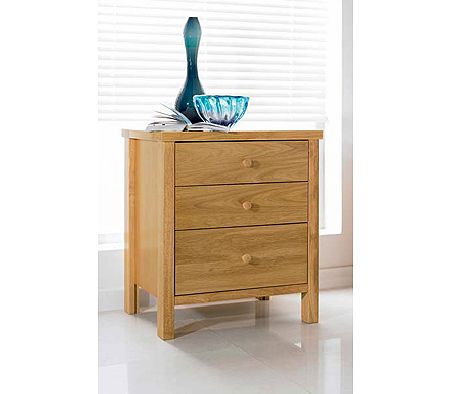 Clearance - Atlantis Pale Oak Bedside Table