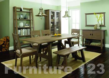 Coniston Smoky Oak 6-8 Seater Extending Dining Set