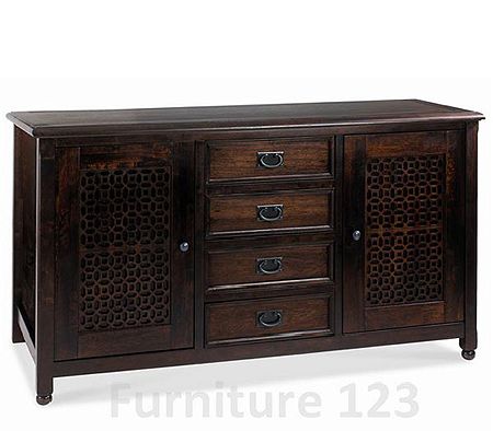 Jafar Mango 2 Door 4 Drawer Sideboard - WHILE