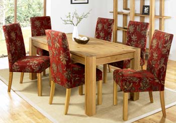 Lyon Oak Medium End Extension Dining Table