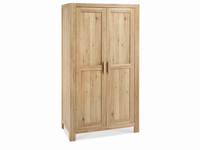 Lyon Washed Oak Double Wardrobe Small Single