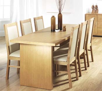 Tetro Dining Set in Oak