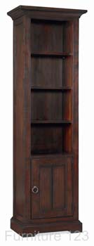 Bentley Designs Tomoka Dark Narrow Bookcase