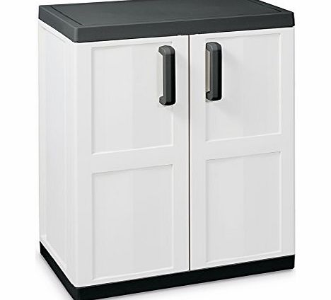 Bentley Garden  STORAGE OUTDOOR PLASTIC SHED CABINET KITCHEN GARAGE CUPBOARD GREY