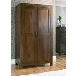 Lyon Walnut 2 Door Wardrobe