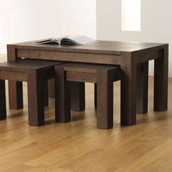 Lyon Walnut Nest of Coffee Table