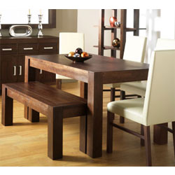 Lyon Walnut Small Dining Table & 4 Standard