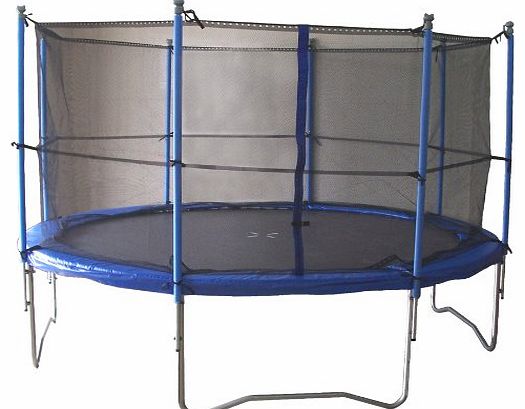 12FT ROUND GARDEN OUTDOOR TRAMPOLINE AND SAFETY NET ENCLOSURE