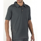 Mens Pelican Polo Coal