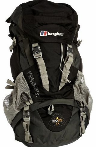 Verden 65 +10 Mens Rucksack - Jet Black/Coal, 75 lt