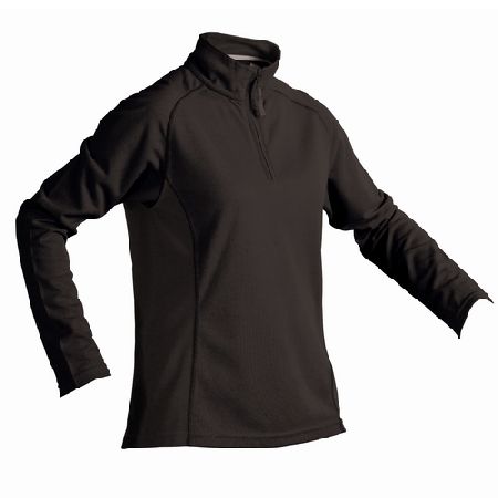 Women` Long Sleeved Zip Tech T-Shirt