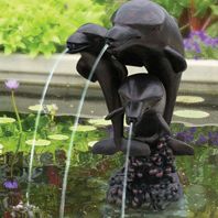 Bermuda Leaping Dolphins Water Feature