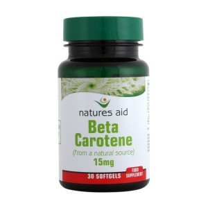 Carotene (Natural) 15mg. 30 Capsules.