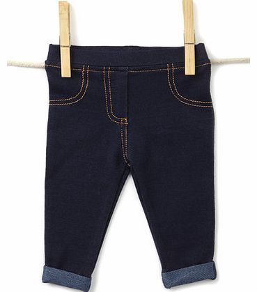 Baby Girls Indigo Wash Jeggings, indigo 1568890205