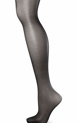 Black 10 Denier Waistband Free Shaping Tights,