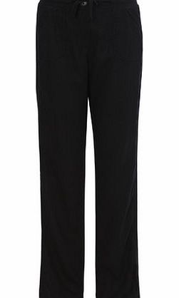 Black Linen Blend Trouser, black 2207738513