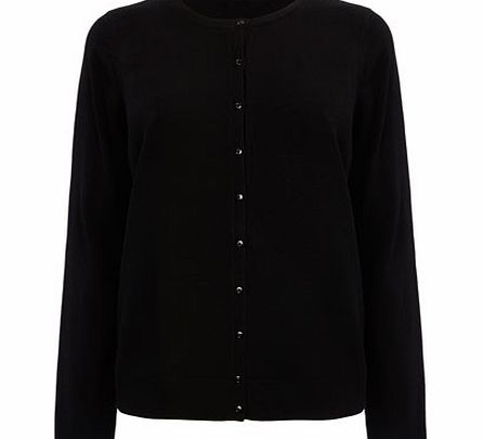 Black Supersoft Crew Cardigan, black 583460137