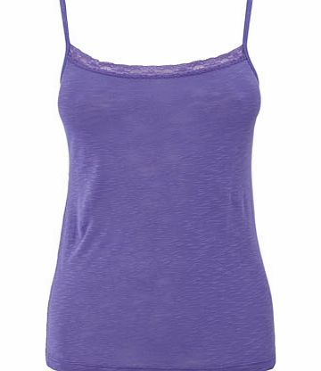 Bhs Blue Slub Jersey Vest, blue 4802791483