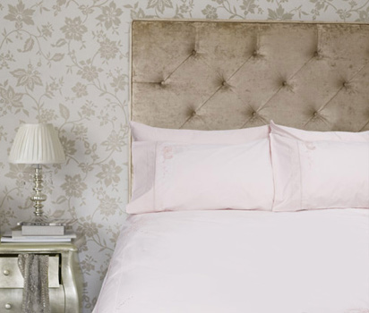 Blush double duvet cover