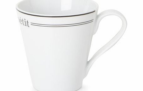 Bon Appetit set of 4 mug pack, black/white