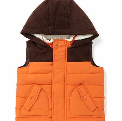 Boys Colourblock Gilet, orange 1616824796