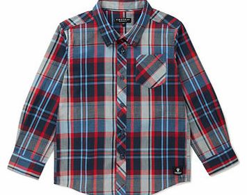 Boys Firetrap Boys Checked Shirt, grey 2070780870