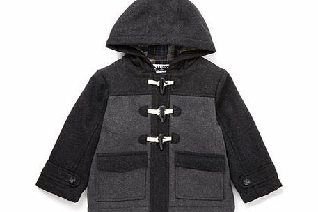 Boys Grey Wool Duffle Coat, grey 1620530870