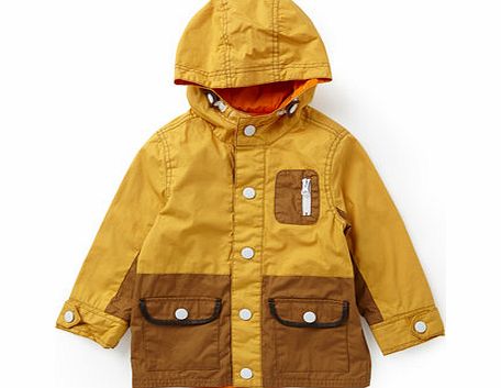 Boys Lightweight Colourblock Coat, yellow