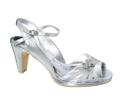 Collette bridal platform sandal