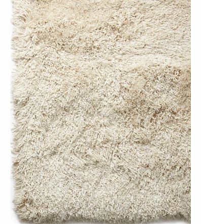 Cream Capri Shaggy Shimmer Rug 140x200cm, cream