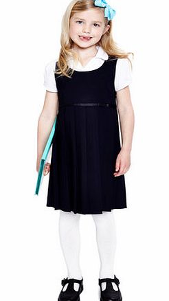 Girls Girls Navy All Round Pleat School Pinafore