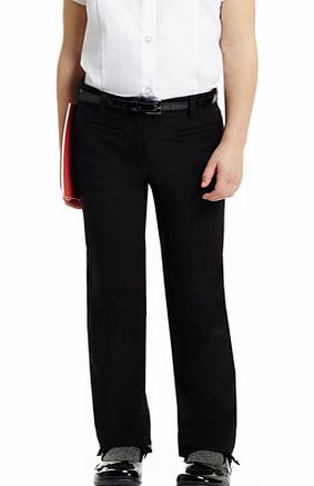 Girls Junior Girls Black Slim Belted Trouser,