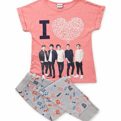 Bhs Girls One Direction Pyjamas, grey multi 8881525273