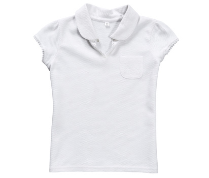 Girls pretty pique polo shirt