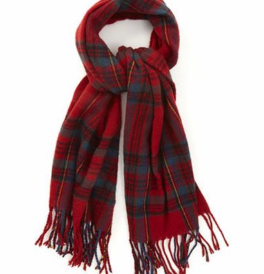 Bhs Girls Red Tartan Scarf, red 9266673874